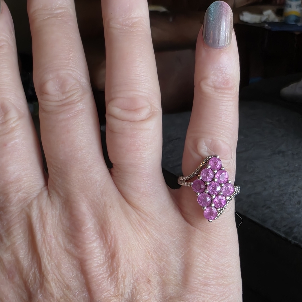 Host Pick NWOT Rare Estate Designer Signed  Montepuez Pink Ruby Ring - Picture 9 of 9